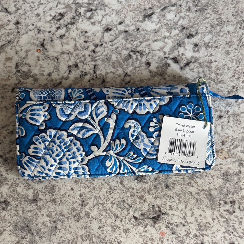 Vera Bradley Blue and White Floral Wallet
